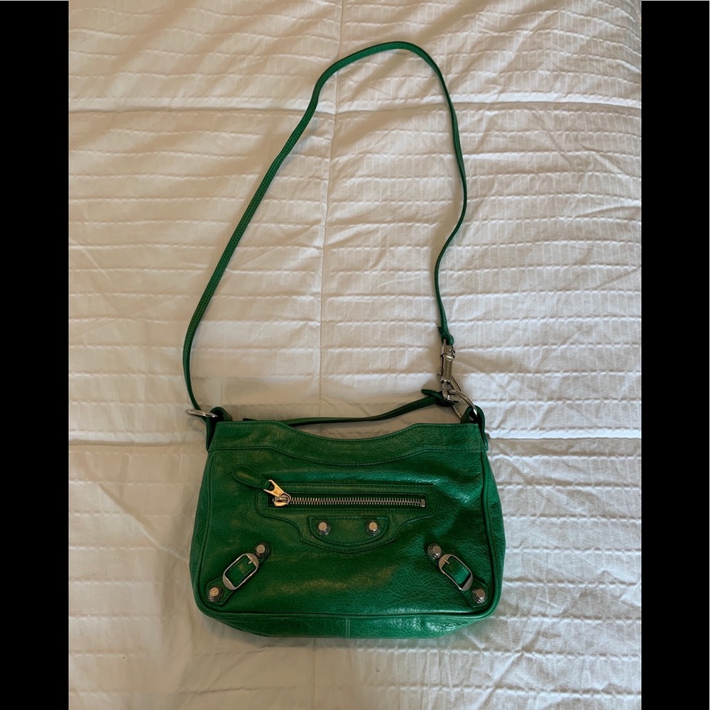 Balenciaga Green City Crossbody Bag